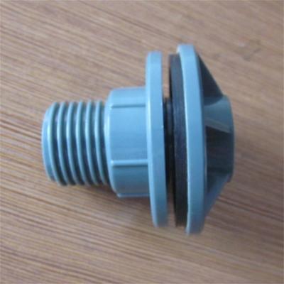 China Water Tank Straight Female Pipe Male Garden Hose Threaded Bulkhead Tank Fitting for sale