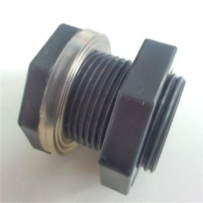 China Water Tank Tri Flange One Piece Bulkhead Feeder Thread Adapter for sale