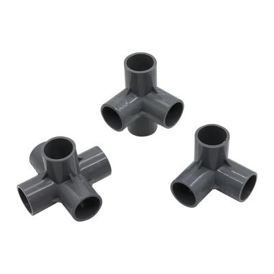 China Hot New Industry Product Furniture Grade 3 Way Pipe Connector PVC Pipe Fittings 3 Way Elbow for sale