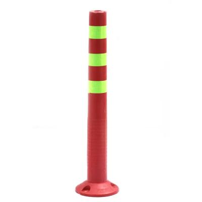 China Warning Column Elastic Column Isolation Pile Guardrail Traffic Facility Barricade Cone Traffic Warning Post for sale