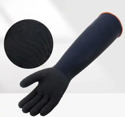 중국 Custom Industrial Acid And Alkali Resistant Non-Slip Gloves 35cm Lengthened Thick Wear-Resistant Gloves 판매용