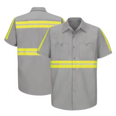 China Summer Enhanced Visibility Industrial Work Wear Safety Workwear Working Shirt Workwear Shirt for sale