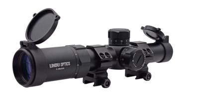 China 30mm 4x24 100yds iluminou o retículo Riflescope com anel de montagem à venda