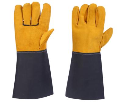 Chine Gants de soudure résistants à l'usure et soudeur en cuir prolongé thermoisolant Labor Insurance Gloves à vendre