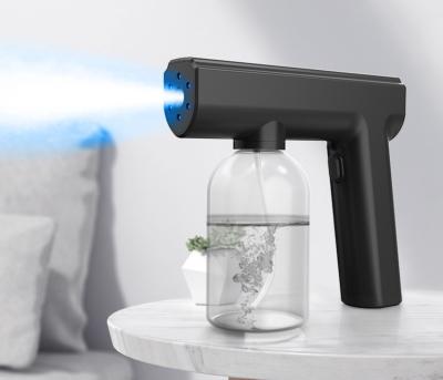 China Wireless Nano Blu Ray Sterilization Atomization Disinfection Gun Portable Disinfection Gun Portable Charging Type for sale