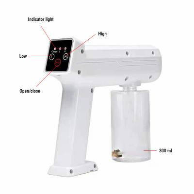 China Wireless Disinfection Spray Gun Cordless Sanitizing Blue Ray Nano Disinfecting Spray Gun For Sterilization For Car Home for sale