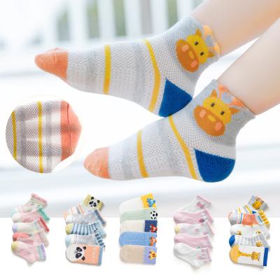 China OEM Comlor Lace Socks Calcetines Calcetines Bebes Tendril Breathable Anti-skid Baby Socks Summer Infant Baby Socks for sale