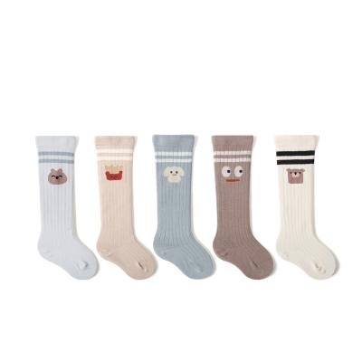 China Comlor OEM Cotton Icing Cotton Kids Baby Breathable Socks Knee High Long Stretch Socks for sale