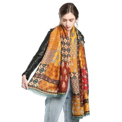 China Women Spring Autumn Scarf Comlor OEM Scarves Elegant Winter Warm Scarves For Women Elegant Winter Cotton Cute Scarf for sale