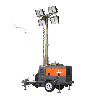 China 5 Section Telescopic Mast Led Price High Mast Mobile Construction Light Tower for sale