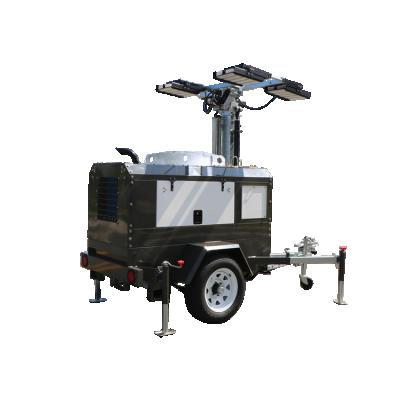 China retractable 5 section portable emergency led mobile diesel light tower for sale