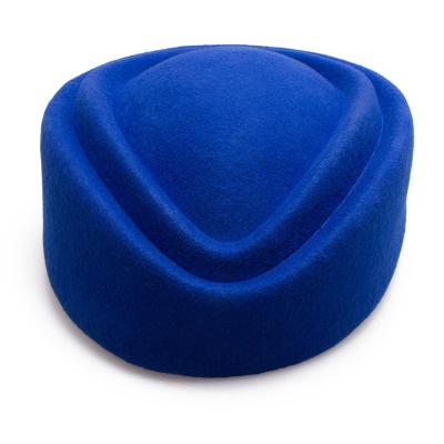 China Wool Beret Women's Wool Felt Hats Slit Cap Wool Felt Hostess Casual Air Hostesses Tambourines Fascinator Base for sale