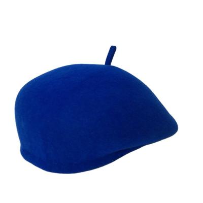 China Formal Wool Beret Hat Solid Color French Beret Hat For Women Men Tambourine for sale