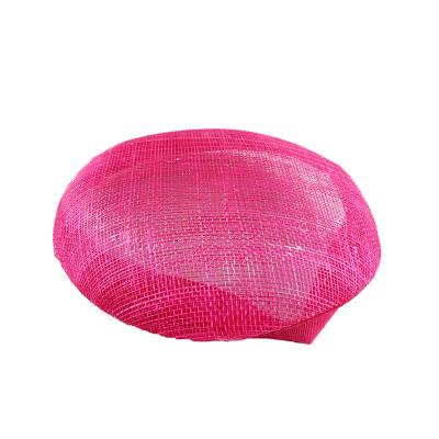 China Fashion 15cm Round Button Fascinator Fashion Items Hat Base Sinamay Making Material for sale