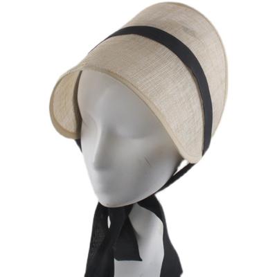 China Fashion Manufacturer Professional Diy Beige Sinamay Hat Making Material for sale