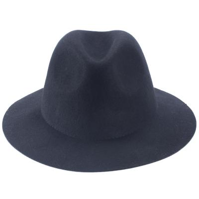 China Casual Women's Wide Brim Fedora Blocked Untrimmed Wool Tribal Western Style Felt Hat Base for sale