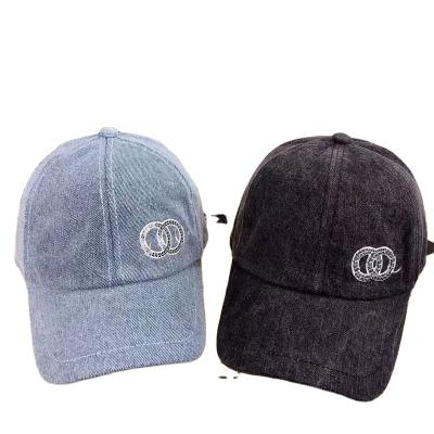 China JOINT Luxury Famous Baseball Cap Customized Logo Blue Black Designer Men Women Cap Vintage Washed Cotton Stain Hat for sale