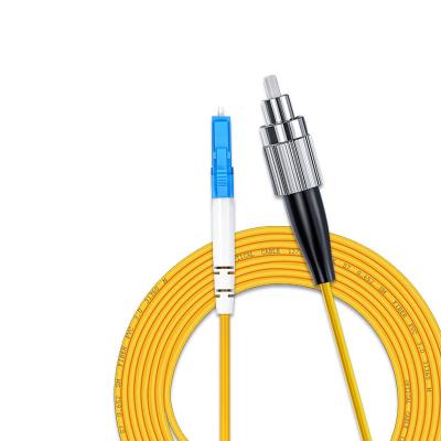 China FTTH 3m 5m 10m 20m 30m 35m LC/APC-FC/APC Single Mode G652D PVC Jacket Single-Sided Fiber Optic Patch Cord for sale