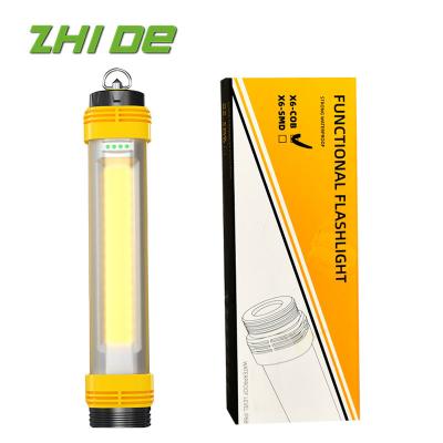 China Multi-Functional Rechargeable Output Log XPG Waterproof Magnetic USB COB LED Flashlight For Working Warning Explore Camping for sale