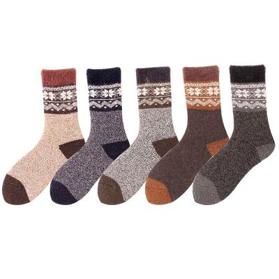 China Wholesale High Quality Knitted Thick Merino Man QUICK DRY 100 Fleece Socks Winter Wool Socks for sale