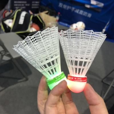 China Zarsia Night Tube Fashion LED Badminton Nylon Shuttlecock Glowing Nylon Shuttlecock 2pcs/tube for sale