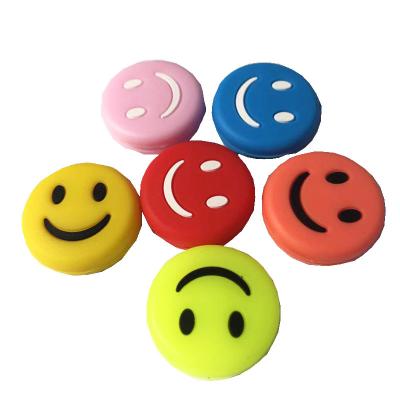 China Easy To Install Wholesales Smiles Tennis Classic Cheap Vibration Shock Absorber Racket Custom Made Tennis Moistener for sale