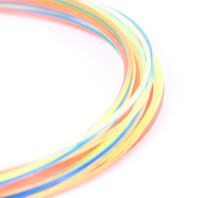 China Low MOQ ZARSIA Good Elasticity Rainbow Feeling Soft Tennis Racket Training String Threaded Elastic Tennis String for sale