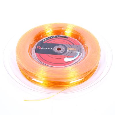 China Low MOQ ZARSIA Tennis Racquet String Durable Orange Round Soft Hexagon Tennis Racquet Strings 1.25MM 200M for sale