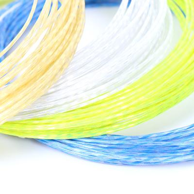 China ZARSIA Good Elasticity Soft Feeling Tennis Racket Training String Threaded Elastic Tennis String Squash String for sale