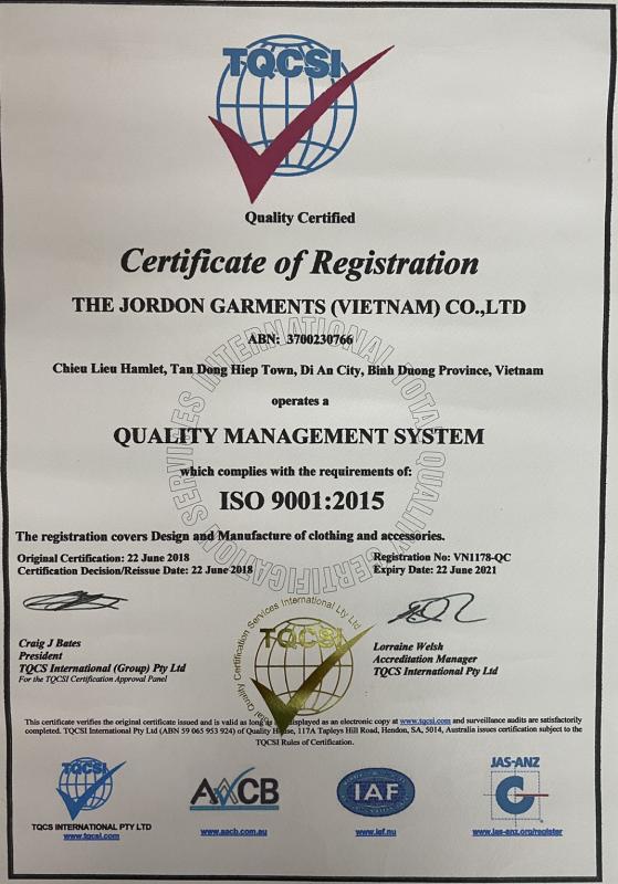 ISO9001 - THE JORDON CORPORATION