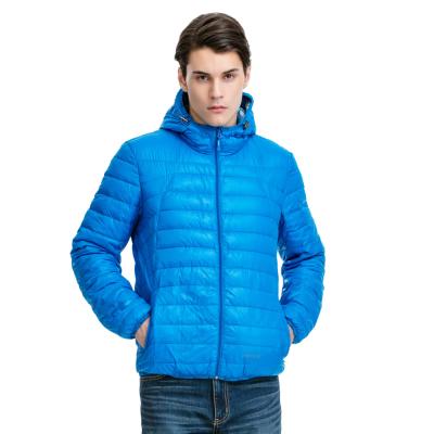 China QUICK DRY manufacturers wholesale men's horizontal ultralight double color stripes light weight down jacket for sale