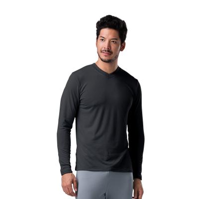 China POLARTEC Low Price Hot QUICK DRY Warm V-Neck Factory Direct Selling Long Sleeve T-Shirt For Men for sale