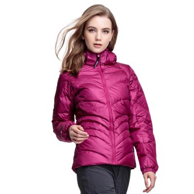 China Factory Supply Breathable Gore-Windstopper High Quality Durable Water Repellent Down Jacket Hooded Women's Trendy Fashion for sale