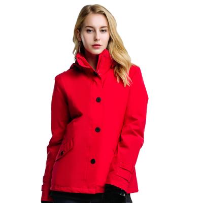 China Metropolis Women's Casual Gore-Tex Fabric Waterproof 2 In 1 Long Waterproof Windproof Low Cost Jacket for sale