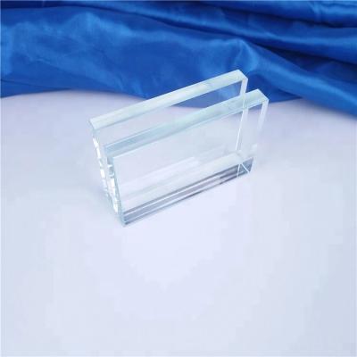 China Europe Crystal Glass Card Holder Desk Promotional Gift Set Logo Custom Business Gift for sale