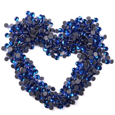 China Flatback Ss6 Capri Blue Rhinestone Dmc Fix Rhinestone Flatback Hot Crystal for sale