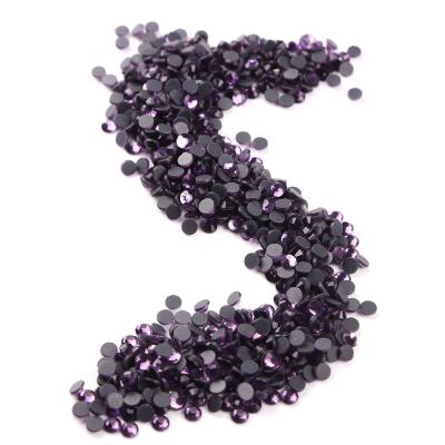 China Flatback Ss10 Violet Diy Crystal Dmc Rhinestone Flatback Hot Fix Rhinestone for sale