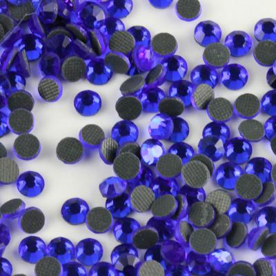 China Hot Fix Flatback Ss10 Sapphire Dmc Rhinestone High Quality Hotfix Rhinestone Crystal Rhinestones for sale