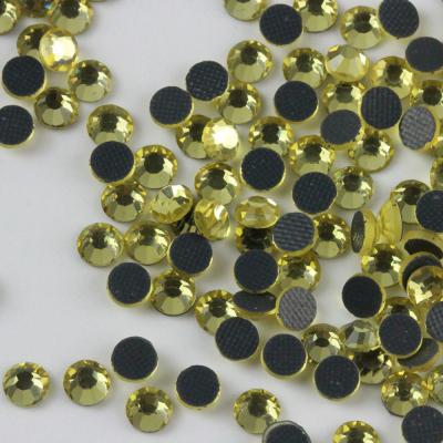 China Dmc Flatback Ss10 Daffodil Hotfix Crystal Rhinestones Hotfix Stones for sale