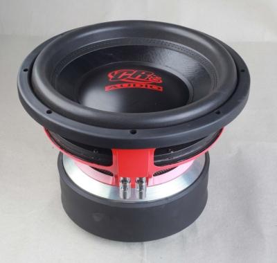 China De alta potencia se dobla el cono presionado documento oficioso de gama alta de 2 del ohmio subwoofers del coche en venta