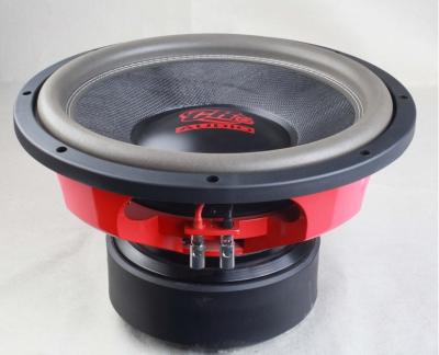 China Subwoofers de gama alta más ruidosos negros y rojos del coche/Presidentes estéreos de gama alta con la junta de Eva en venta