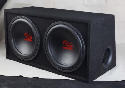 Κίνα Ενιαίο κιβώτιο Subwoofer αυτοκινήτων σπειρών διπλό, ραδιόφωνο αυτοκινήτου Boombox με Subwoofer προς πώληση