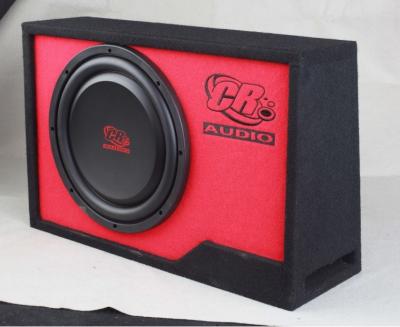 China Sturdy Single Car Boom Box 12 Inch Subwoofer Enclosure Fully Sealed for sale