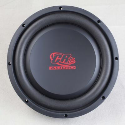 China Shallow Mount 10 Inch Car Subwoofer , 2 Ohm Car Audio Speakers 10mm Top Plate for sale