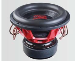 China Flat Wire Voice Coil Dual 1 Ohm Subwoofers , Paper Cone Subwoofers Car Audio for sale