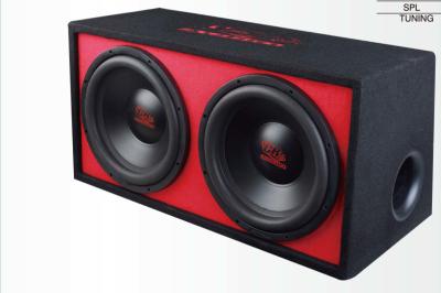 Κίνα Κόκκινη περίφραξη 2 Subwoofer αυτοκινήτων συνήθειας κιβωτίων βραχιόνων αυτοκινήτων» ενιαίο μέγεθος σπειρών 4 ΩΜ προς πώληση