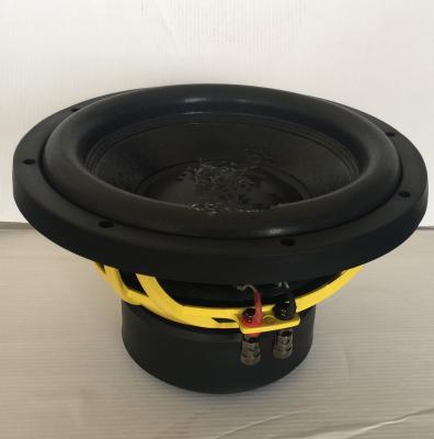 Chine 10 pouces le plus bruyant Subwoofer de 1000 watts, conjuguent bon bruit de 4 d'ohm orateurs de voiture à vendre