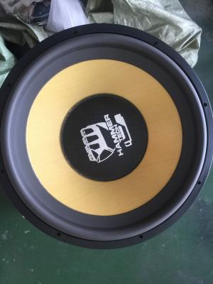 Κίνα Συνδεμένος με καλώδιο ανταγωνισμός Subwoofer, αυτόματος ακουστικός αφρός 18 ίντσας Subwoofer ινών άνθρακα που περιβάλλεται προς πώληση