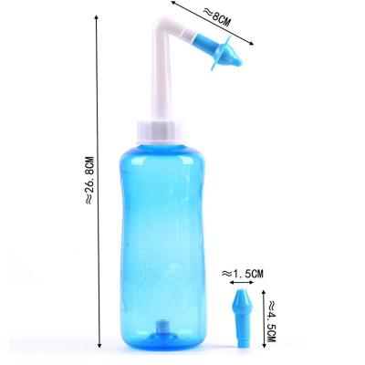 China ABS+PP 2022 Patent Wash Bottle Portable Nasal Cleaner Baby Nasal Rinse 300ml Nose Irrigator for sale