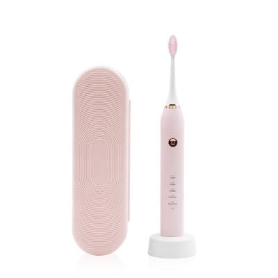 China IPX7 Battery Operated Adult Smart Electronic Toothbrush USB Rechargeable Dental Care Toothbrush for sale